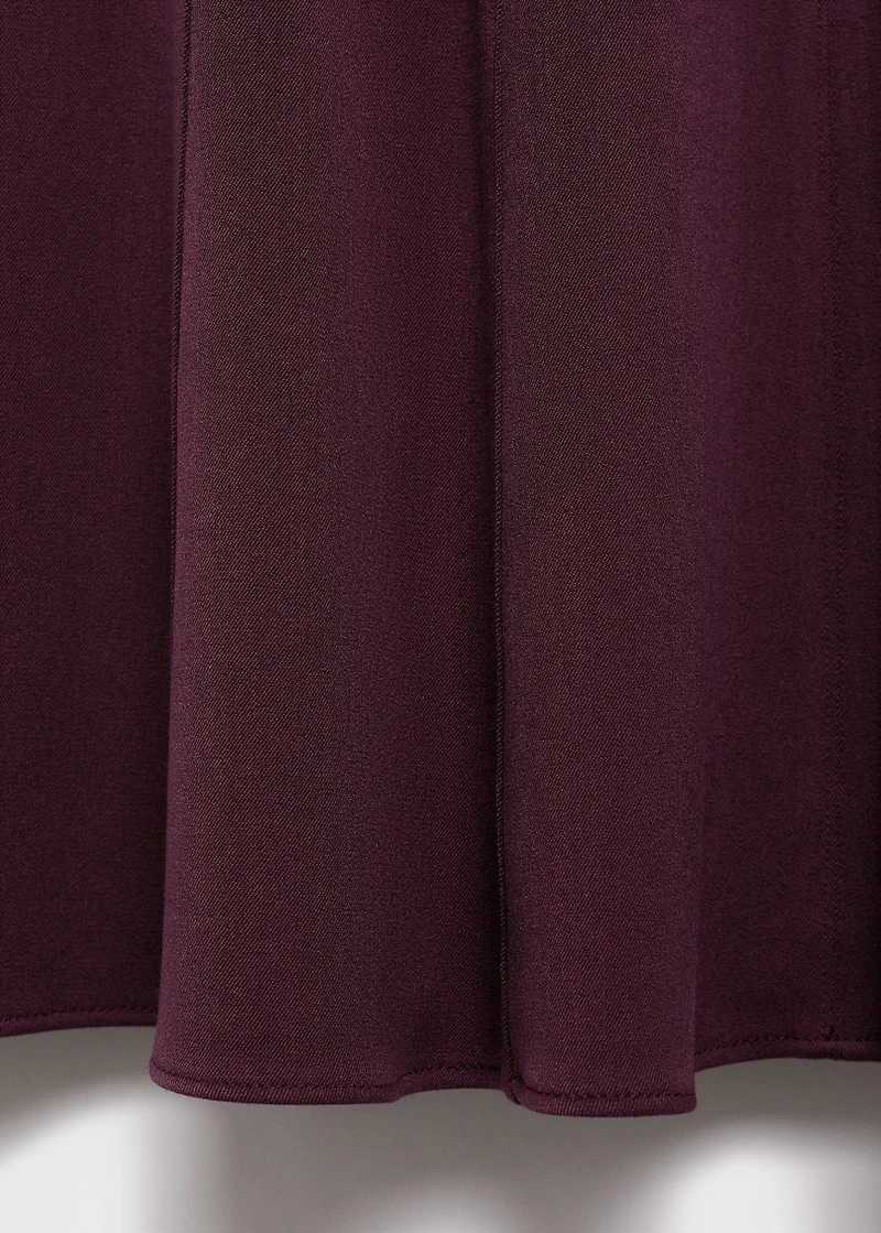 A-line dress with seams
