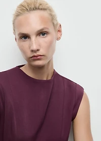 A-line dress with seams
