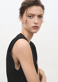 Ruched long jumpsuit