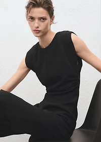 Ruched long jumpsuit