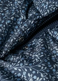 Long padded floral anorak
