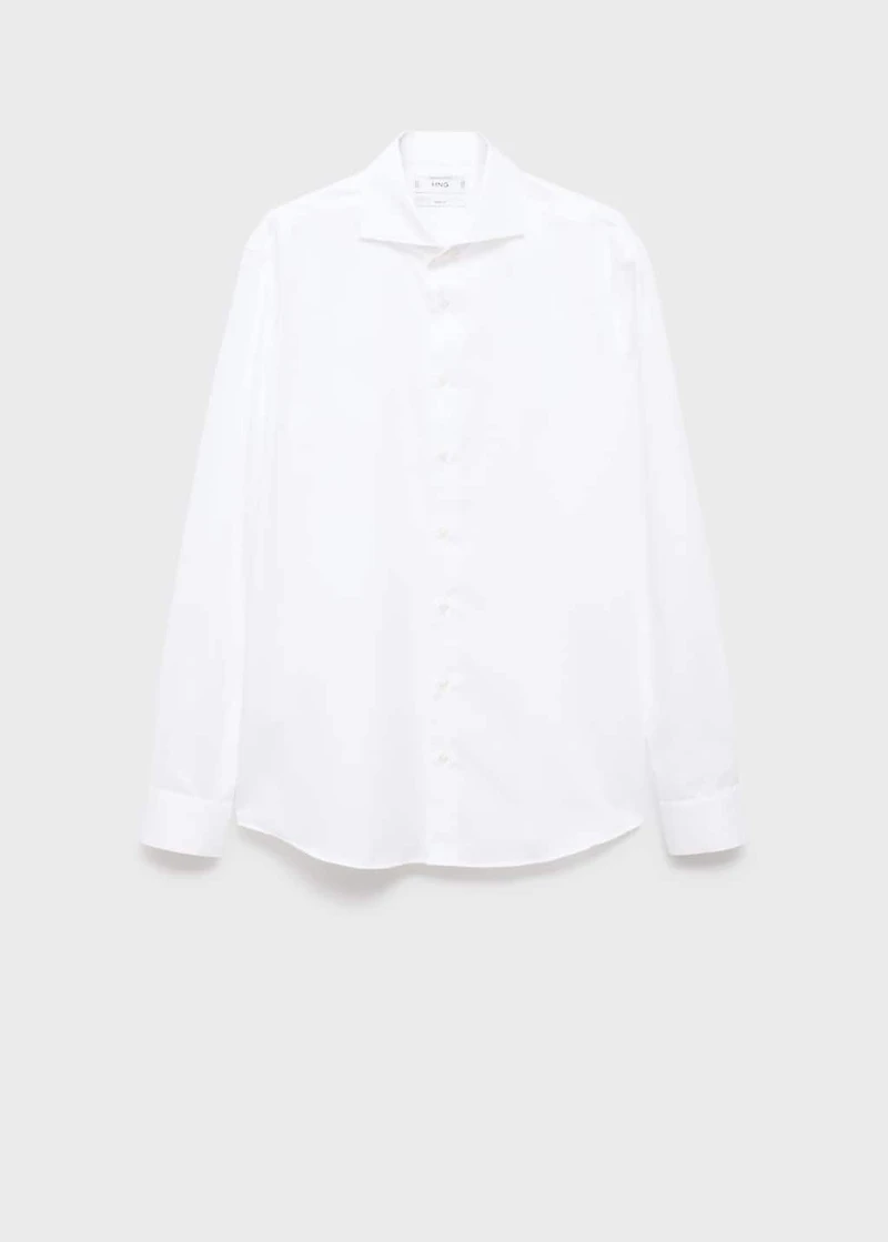 100% cotton slim-fit formal shirt