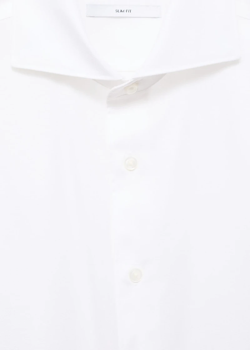 100% cotton slim-fit formal shirt