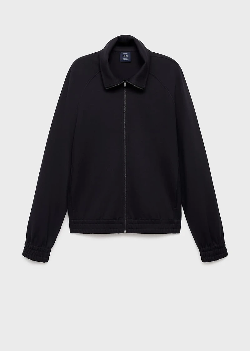 Regular-fit zip-up hoodie