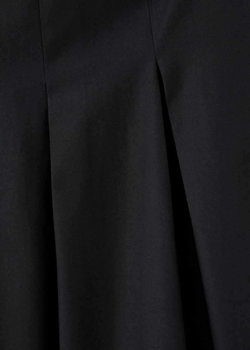 Combined pleated skirt