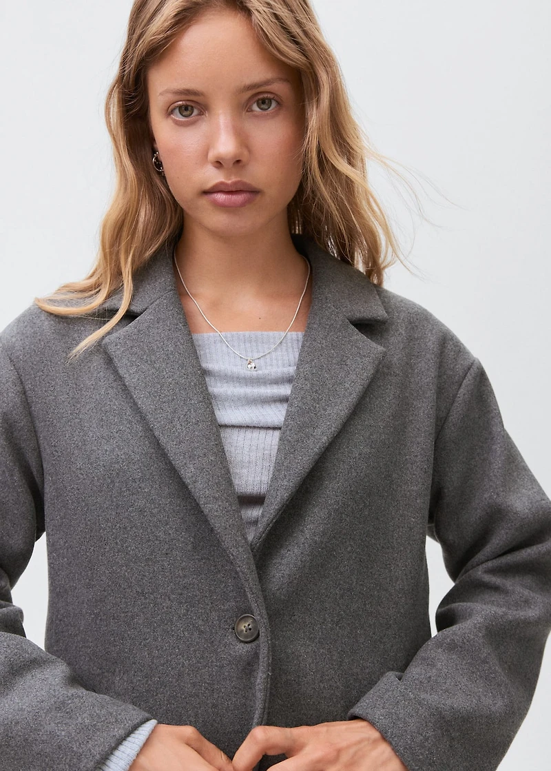 Cloth midi-coat