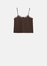 Beaded camisole top