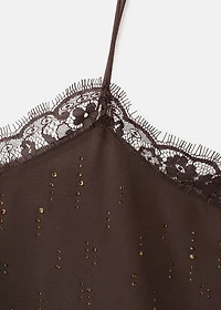 Beaded camisole top