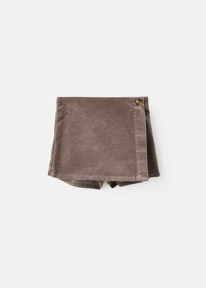 Cordoury skirt pants