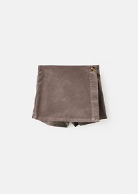 Cordoury skirt pants