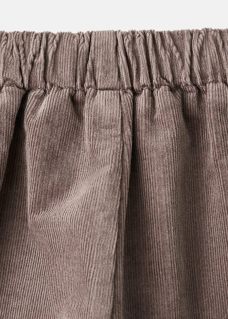 Cordoury skirt pants