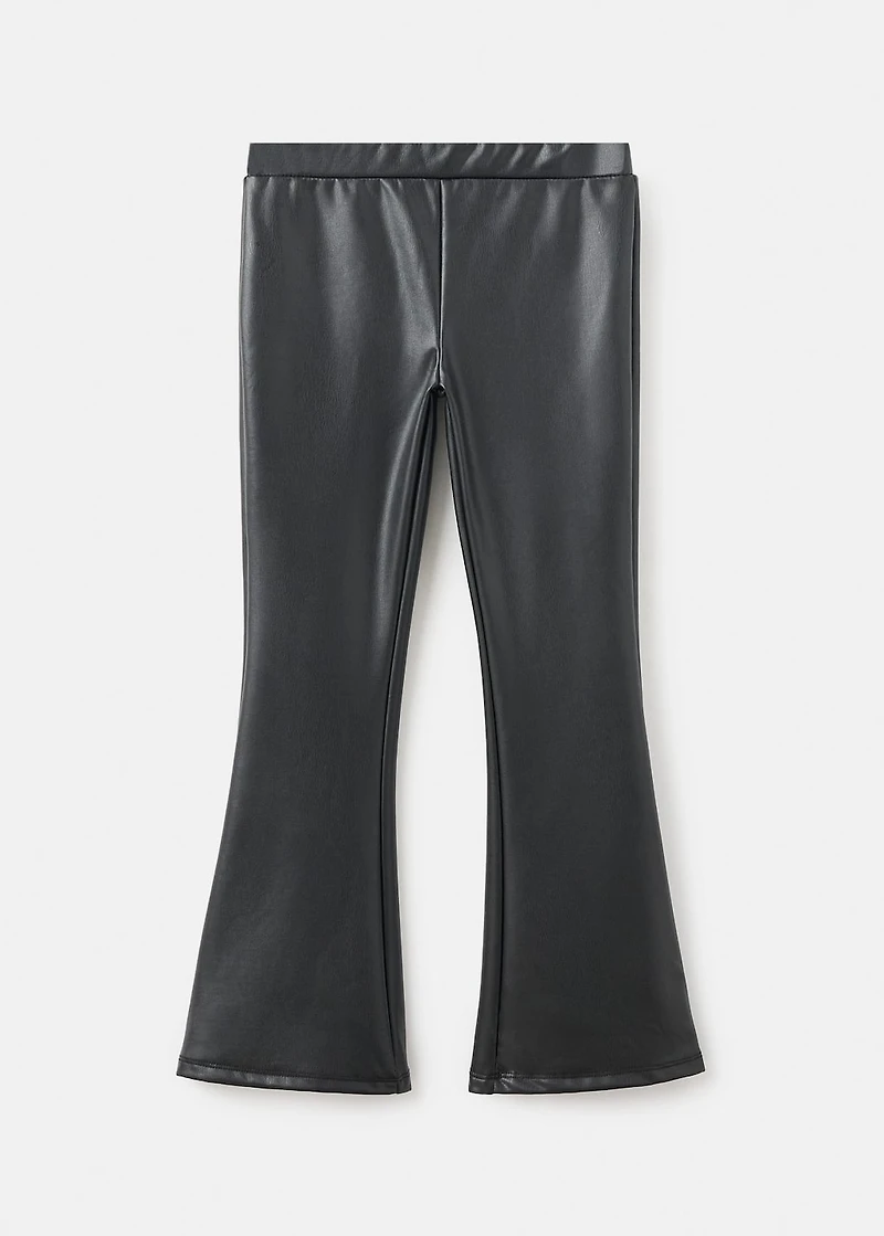 Leather-effect leggings