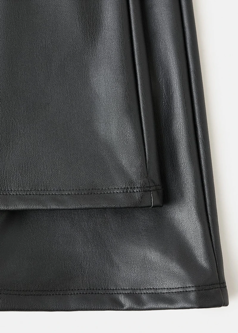 Leather-effect leggings