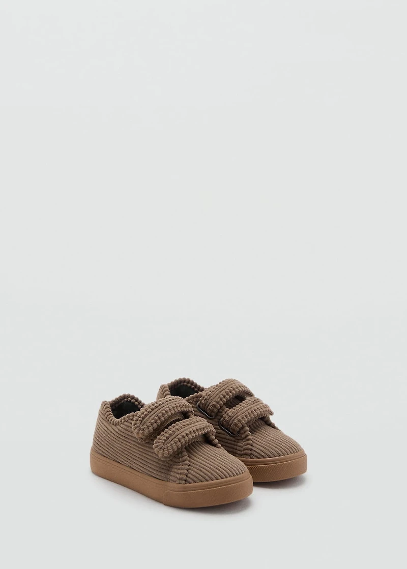 Velcro corduroy trainers