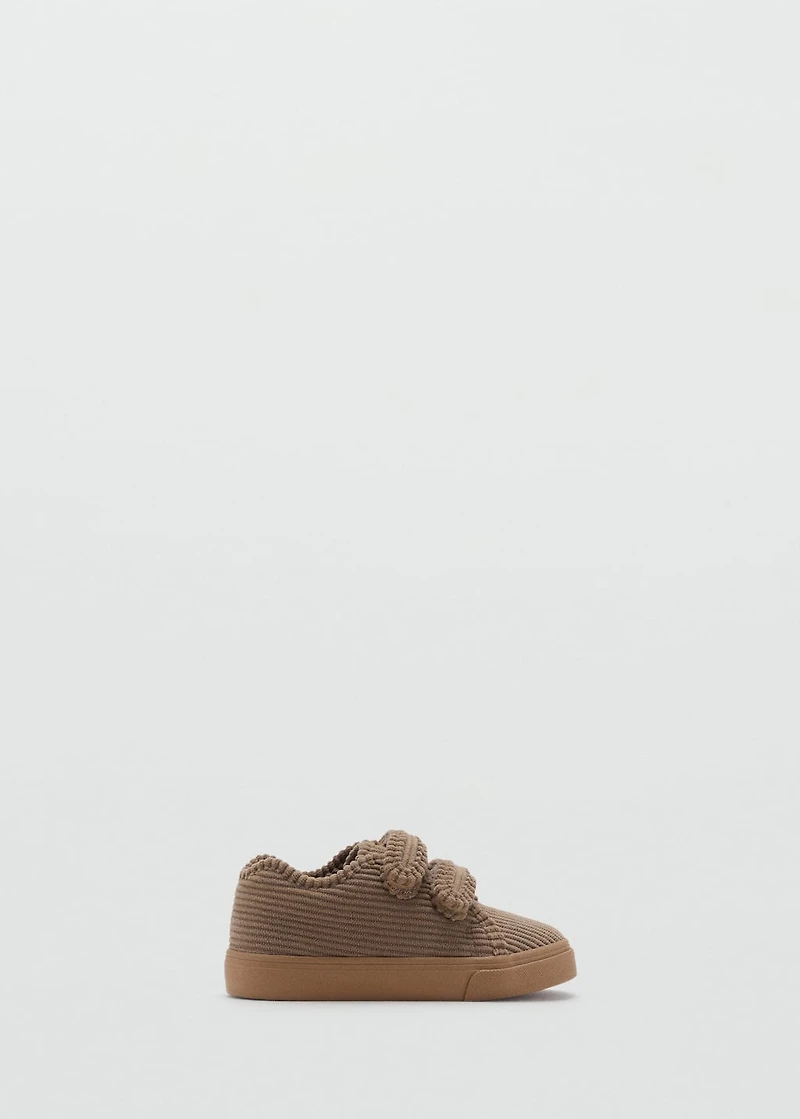 Velcro corduroy trainers