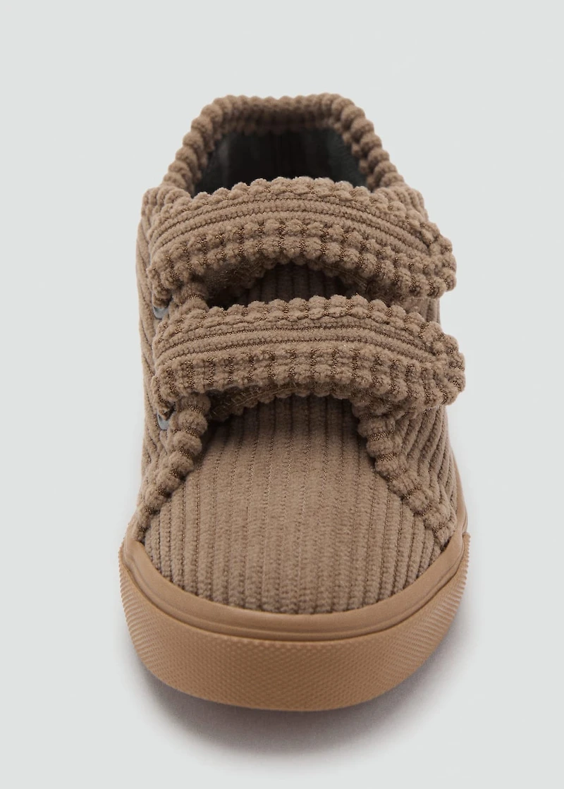 Velcro corduroy trainers