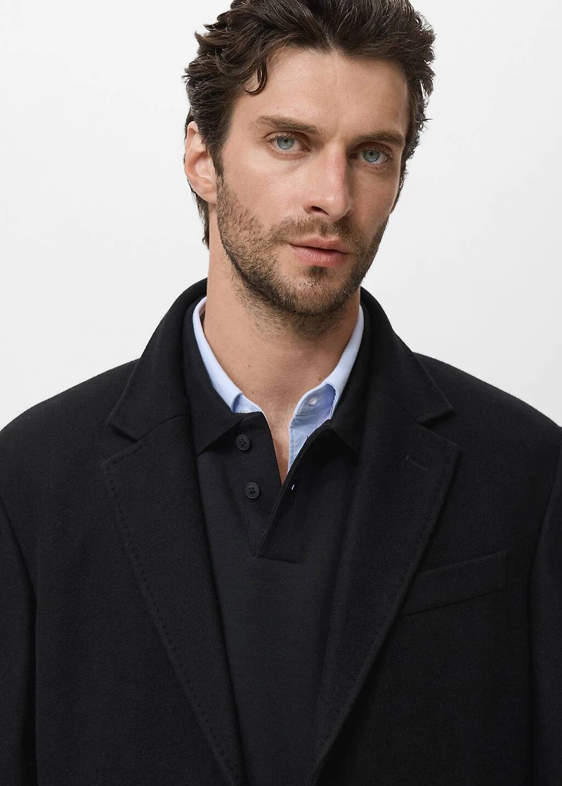 Wool overcoat