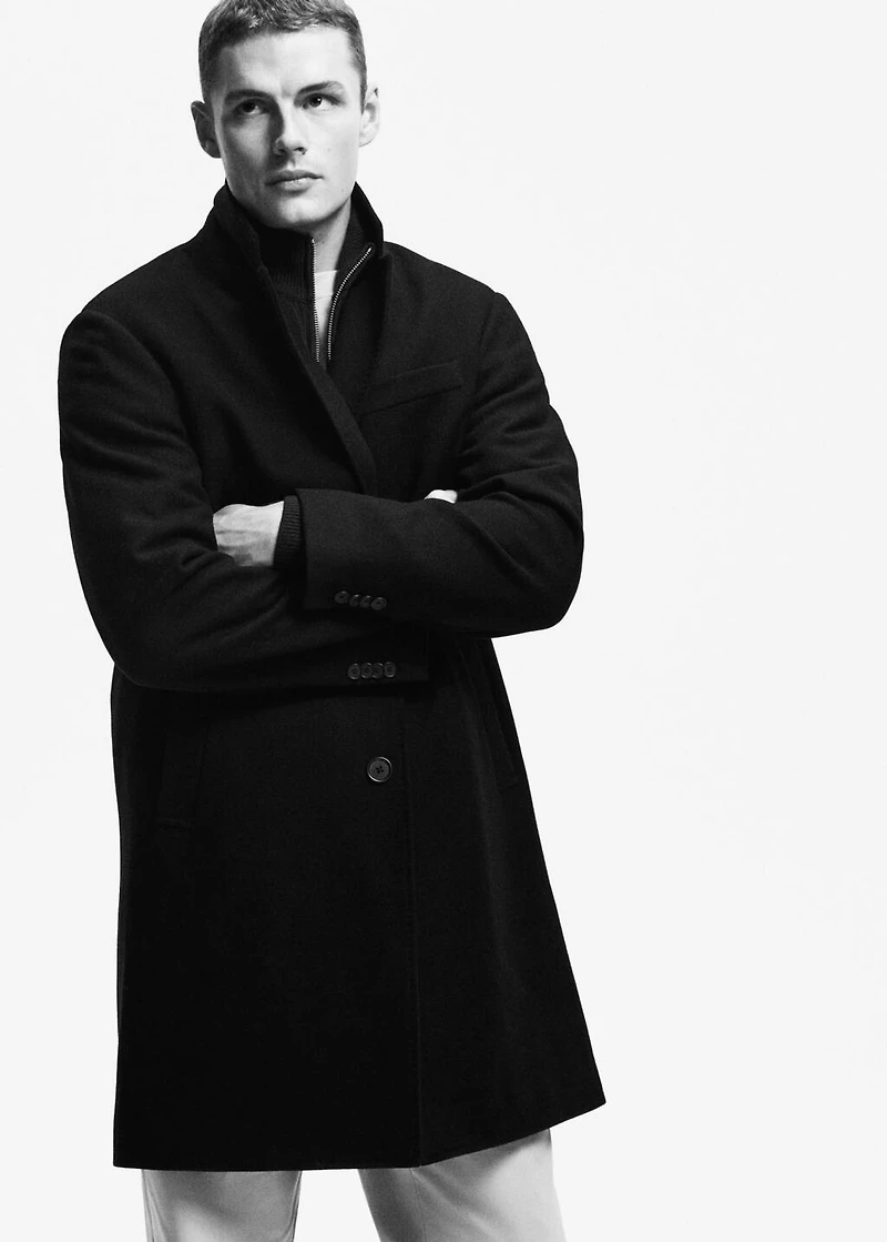 Wool overcoat