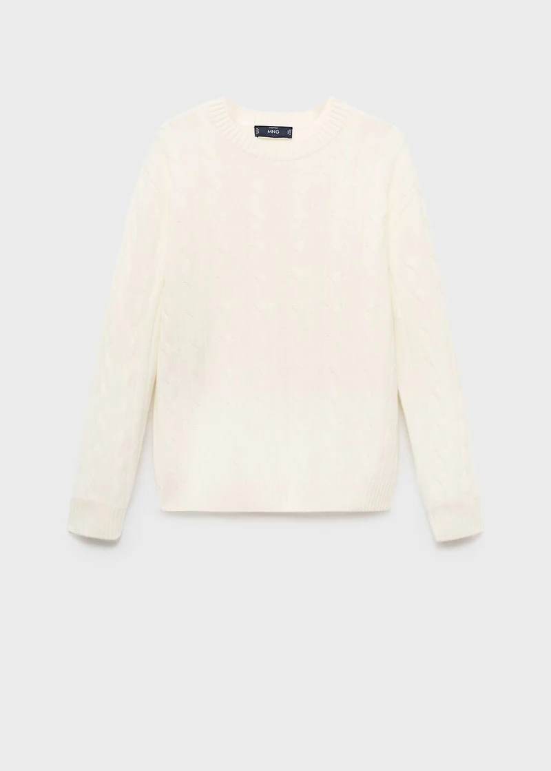 100% wool braided sweater