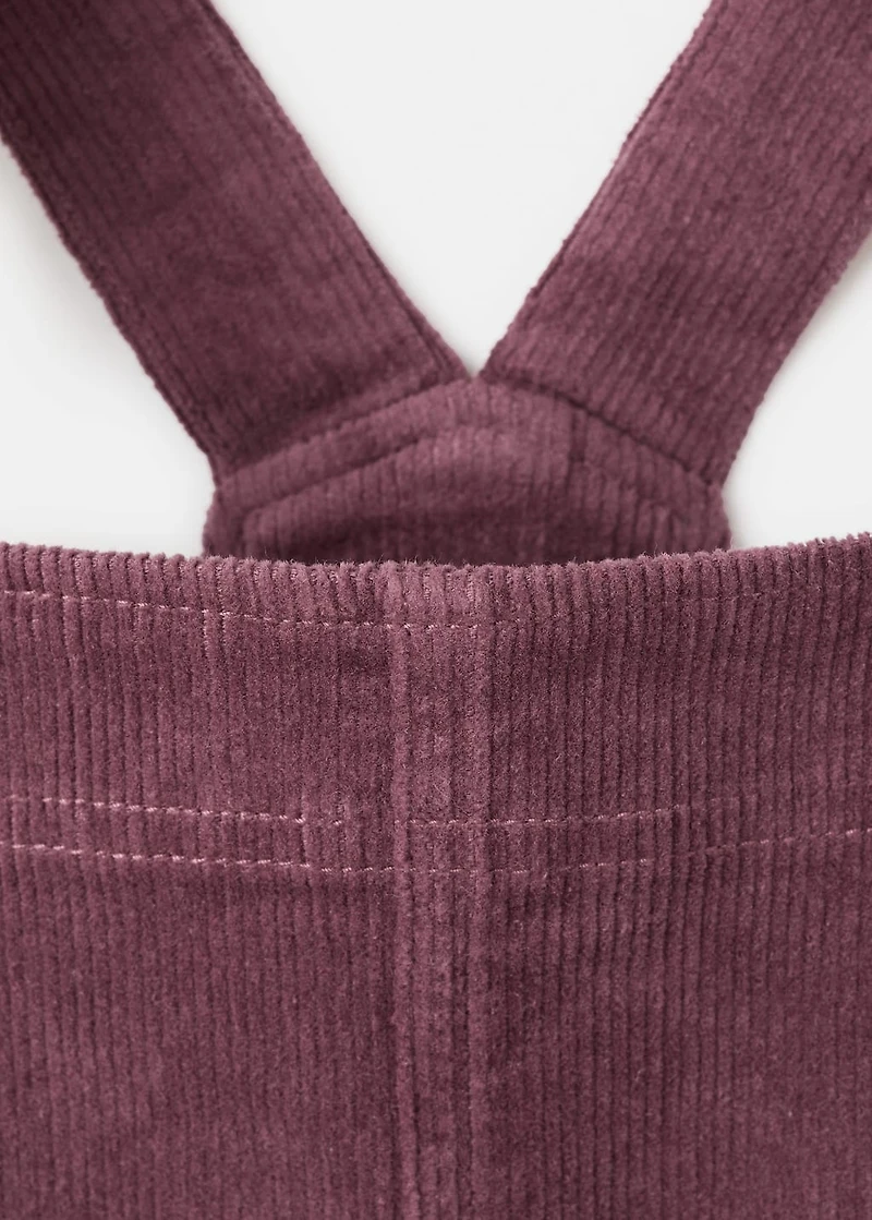 Corduroy pinafore dress