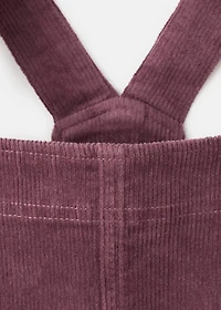 Corduroy pinafore dress