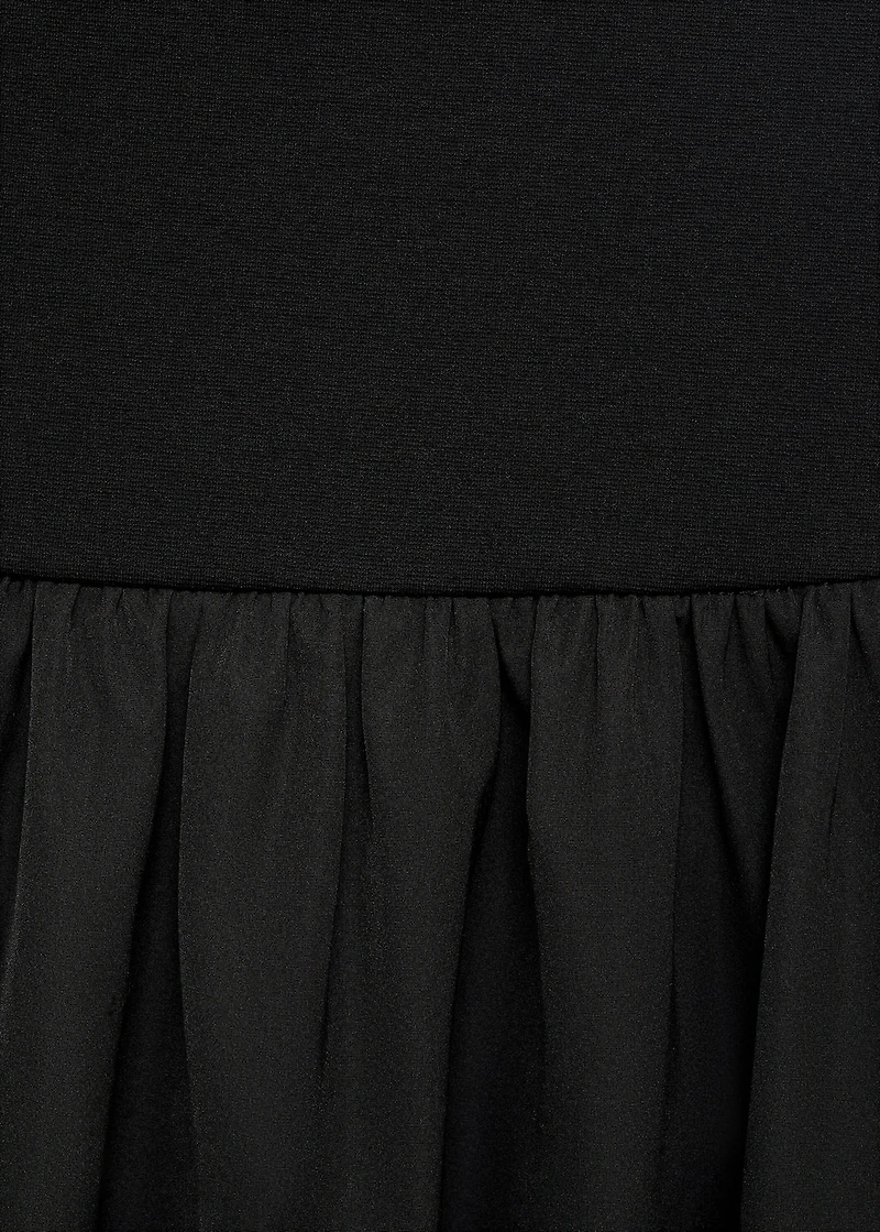 Gathered A-line skirt