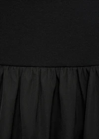 Gathered A-line skirt