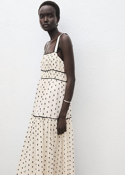 Plumeti midi dress