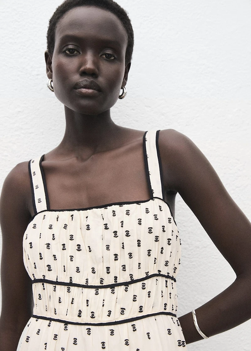 Plumeti midi dress