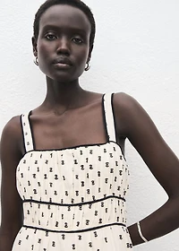 Plumeti midi dress