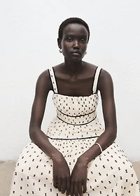 Plumeti midi dress