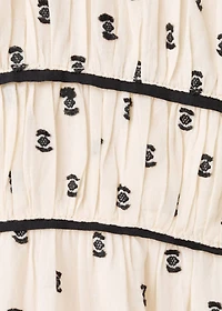 Plumeti midi dress