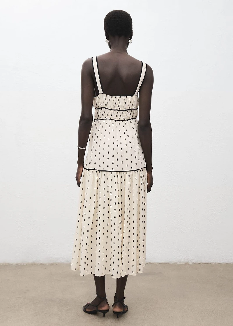 Plumeti midi dress