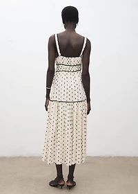Plumeti midi dress