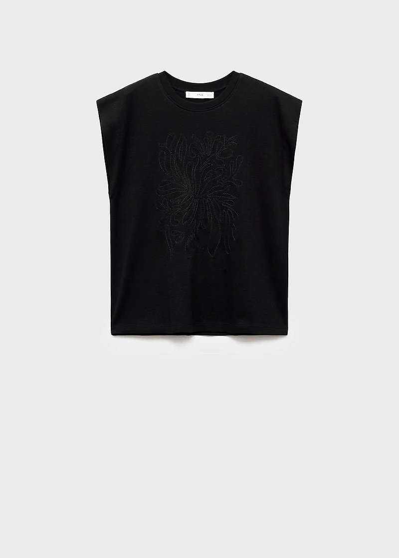 Cotton sleeveless t-shirt