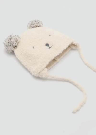 Bear knitted hat