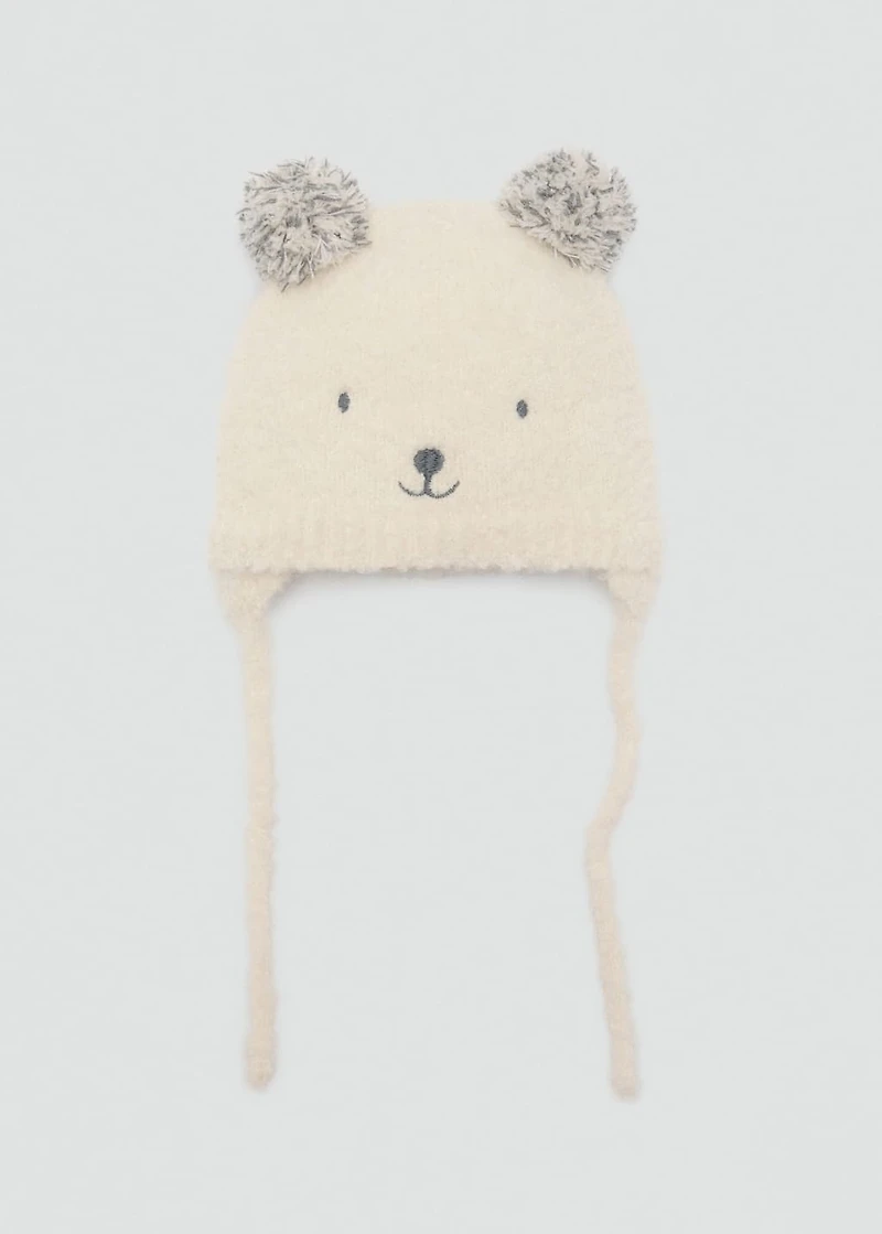 Bear knitted hat