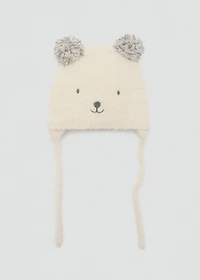 Bear knitted hat