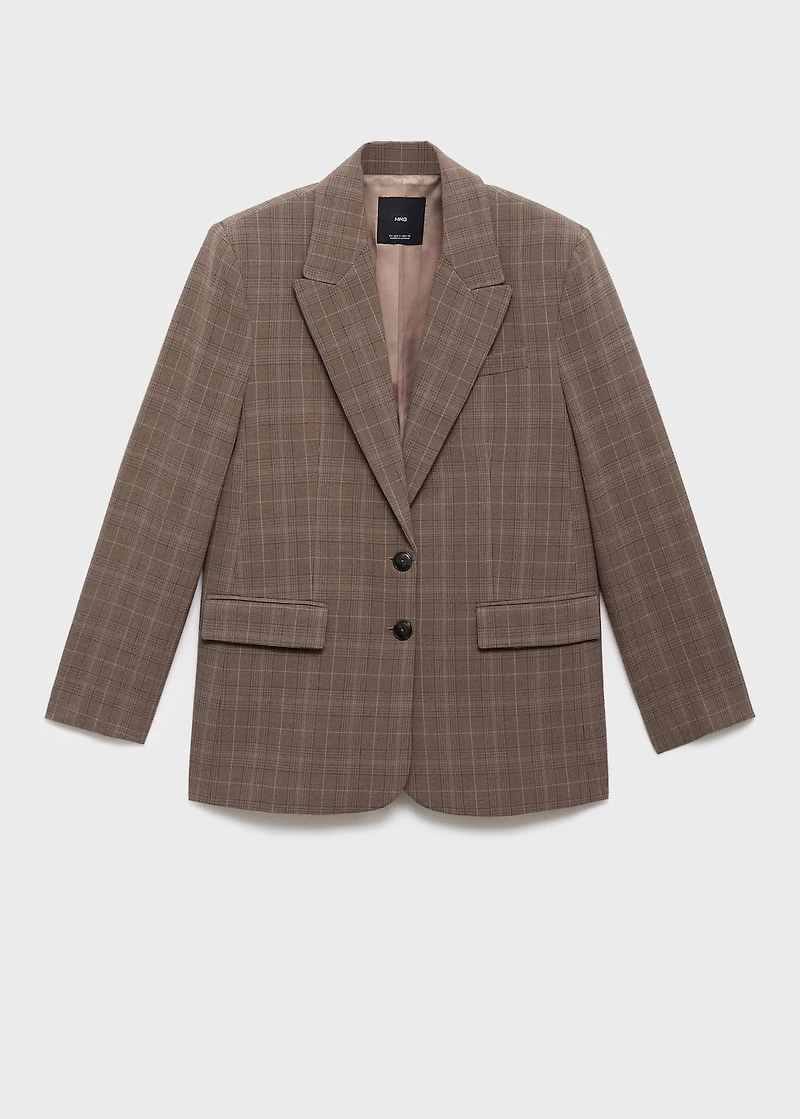 Check suit blazer