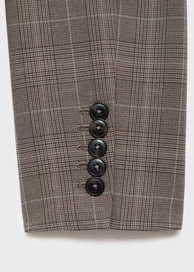 Check suit blazer