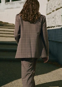 Check suit blazer