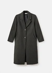 Checked overcoat