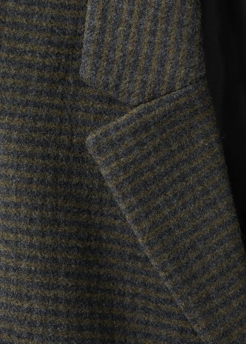 Checked overcoat
