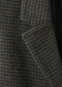 Checked overcoat