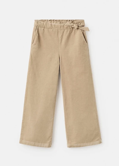 Cotton culotte pants