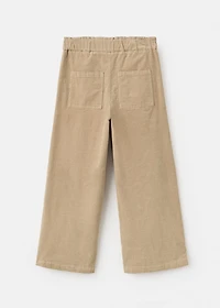 Cotton culotte pants