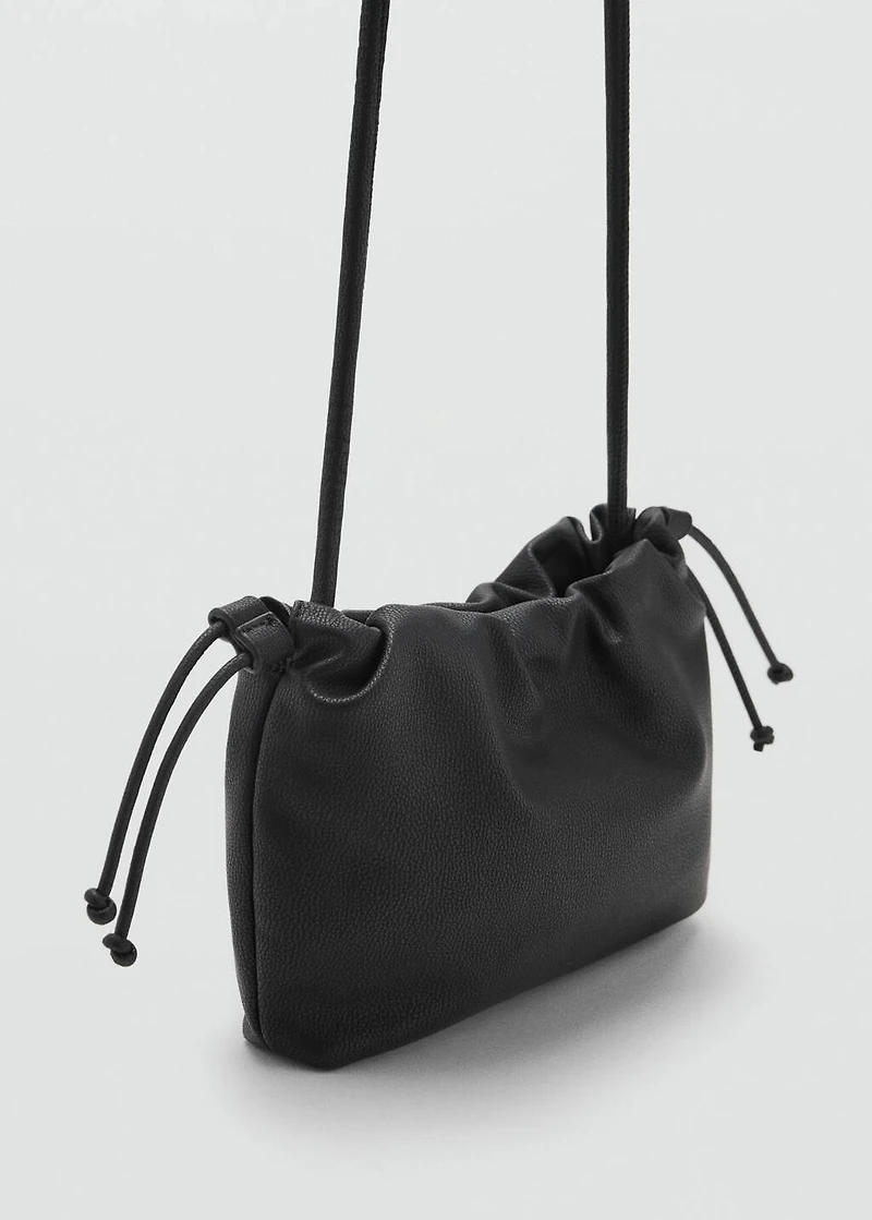 Leather effect bucket bag