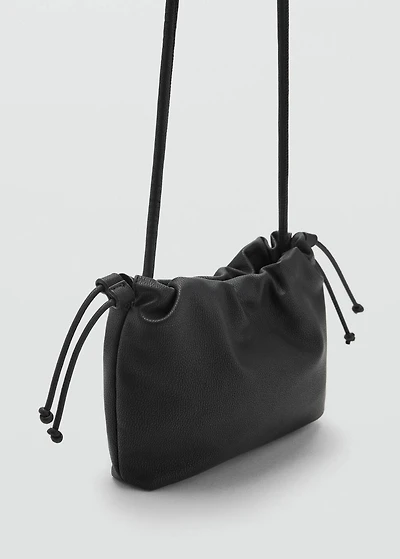 Leather effect bucket bag