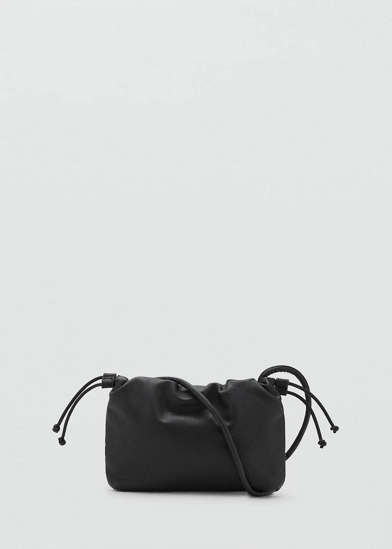 Leather effect bucket bag
