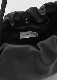 Leather effect bucket bag